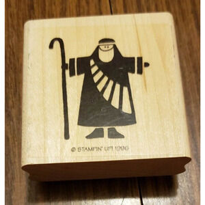 Stampin Up! Wise Man Sheepherder Wood Mounted Rubber Stamp